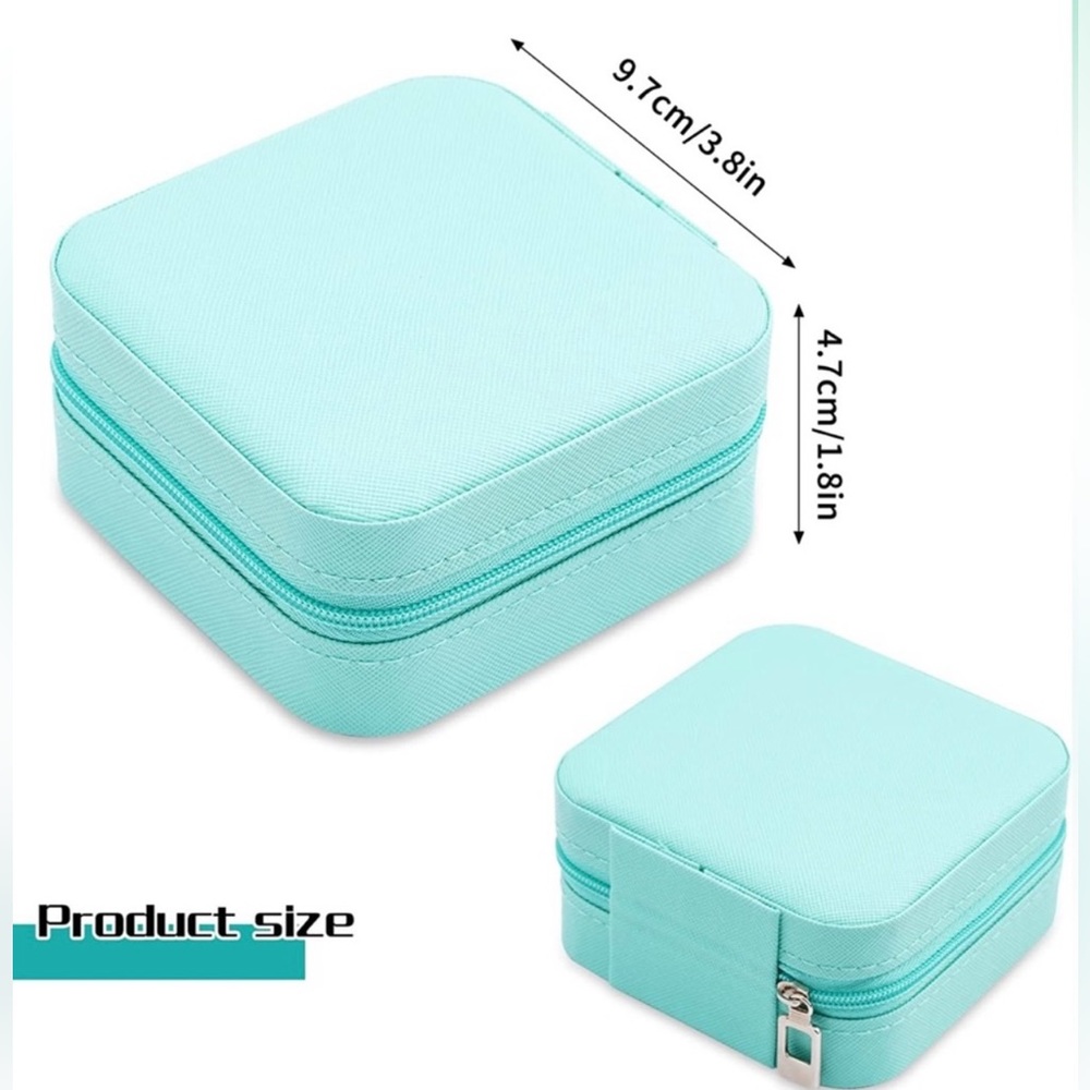 ๐ HOST PICK ๐ New! Portable Travel Mini Jewelry Box in Tiffany Blue - Picture 4 of 5